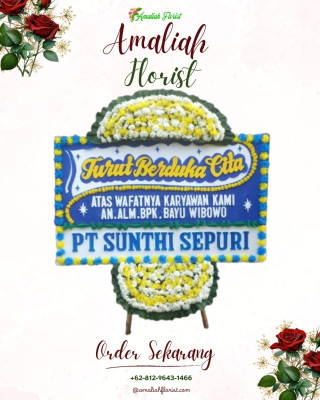 Papan Bunga Duka di Wangbe